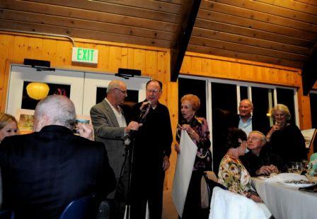 Keith & Priscilla Webb present their check to President Pinto-Photo Jeff Holt