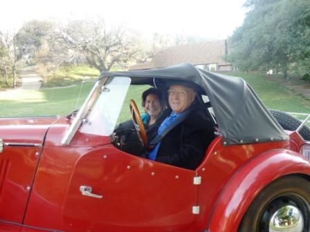 Rich Caputo & Marge Rubenson arrive in style