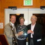 Dr. Cliff & Carolyn Colwell accept 2015 Guardian Award from VMF VP Greg Schuett